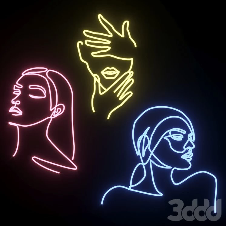 Neon Set 01 Woman