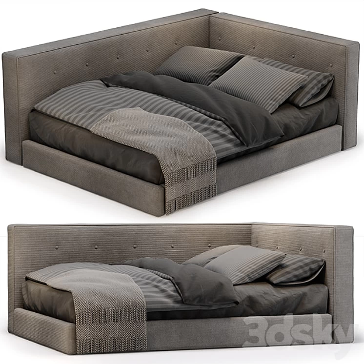 POTTERY BARN Corner platform bed