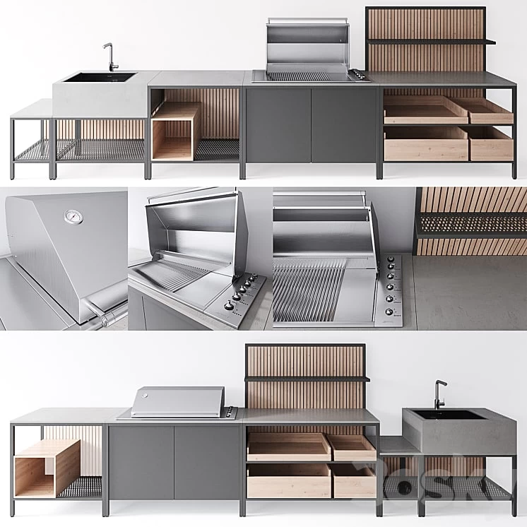 Kaufmann Barbecue Kitchen block outdoor kitchen