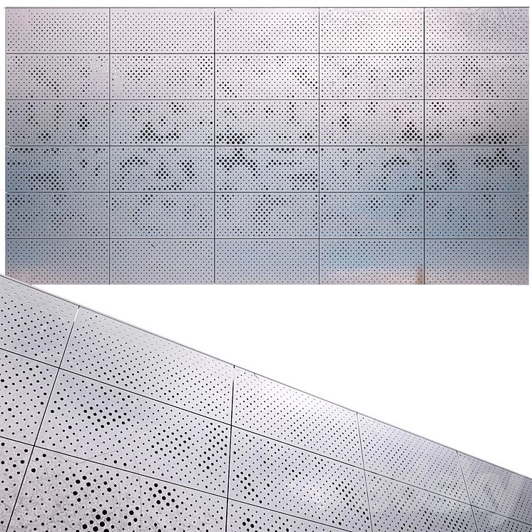 N°13 perforated metal panel