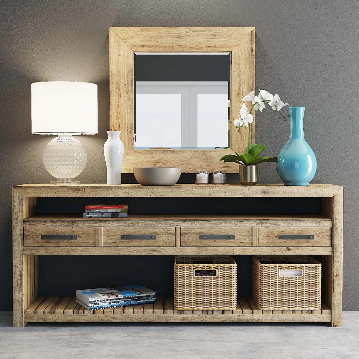 Hooker Roslyn Country Table With Accessories Set
