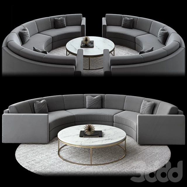 Curve sofa Restoration Hardware