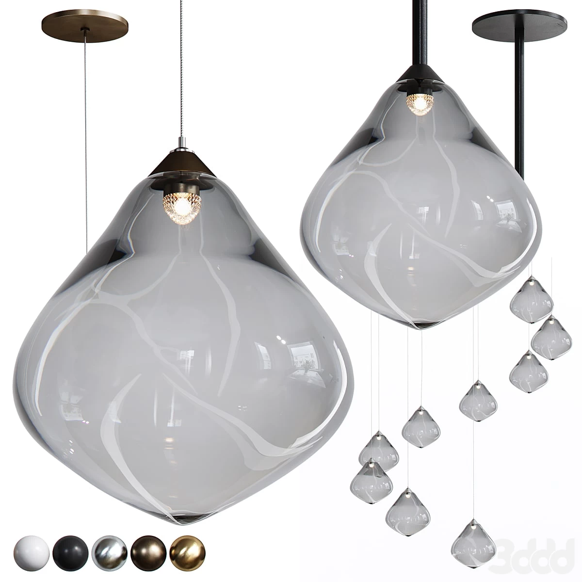 Pendant lamps OLLO from Soktas