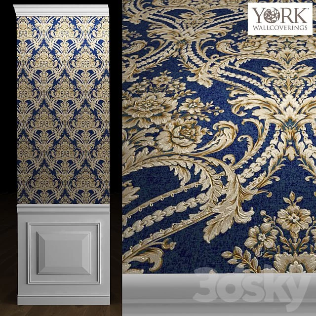 York Wallcoverings DAMASK Wallpaper