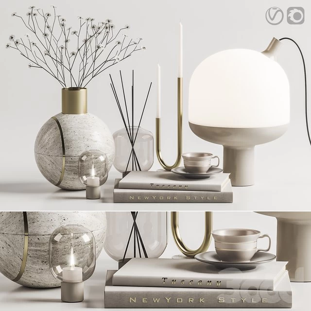 Decoration Set 001-Hauri Candleholder Arche Collection Curiosity objects