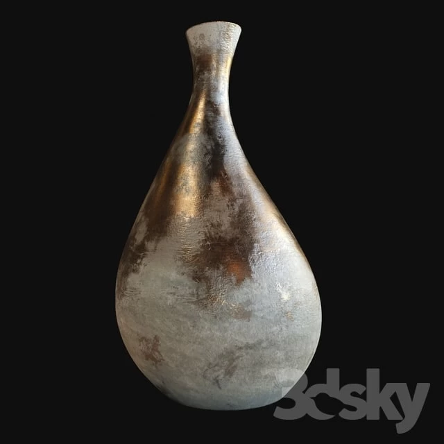 White Rough Terracotta with gold finish