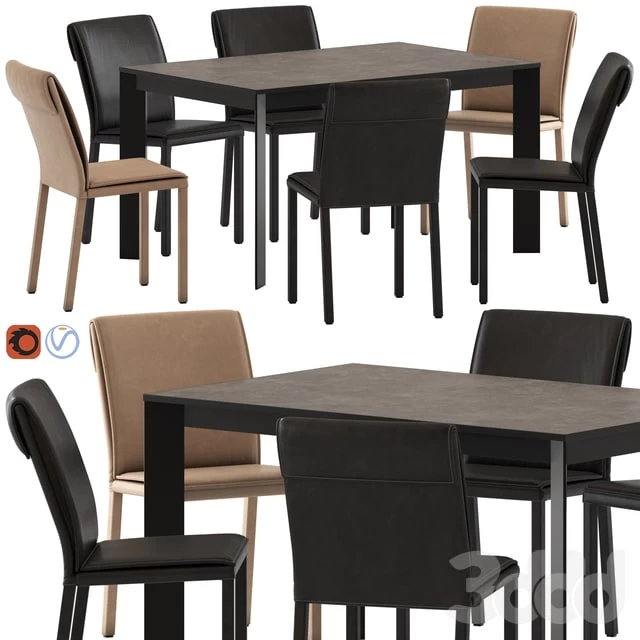 High Chair with Molly and Teorema Table