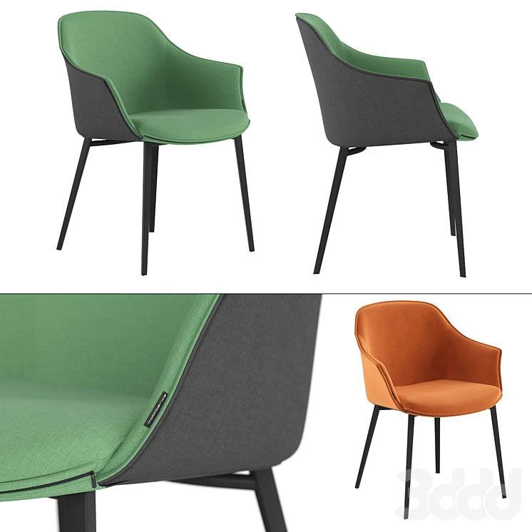 Kedua chair metal legs by Mobliberica
