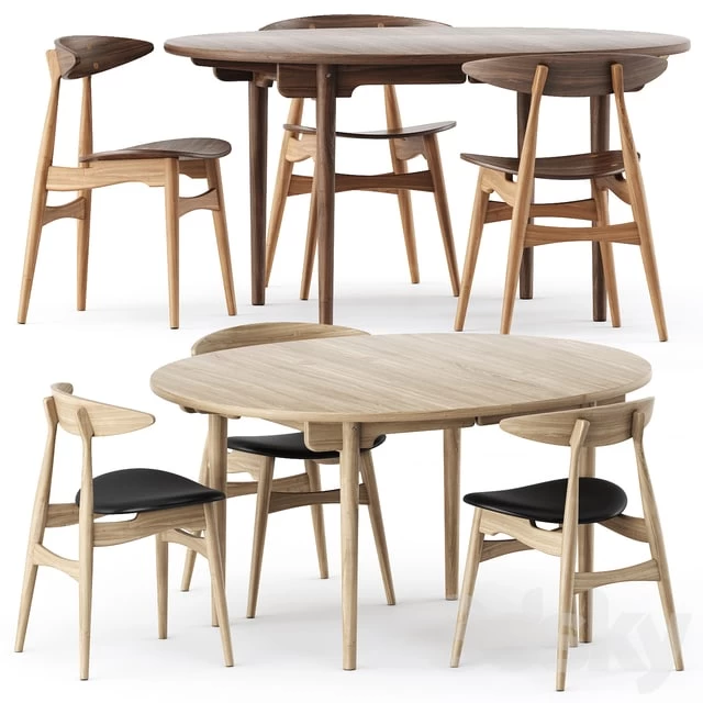 CH337 TABLE and CH33P CH33T CHAIR