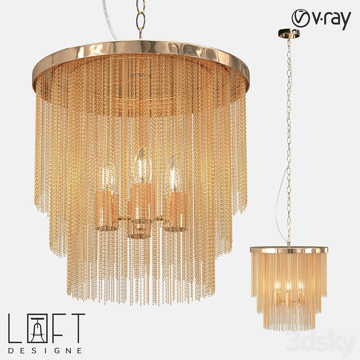 Suspension light LoftDesigne 4779 model