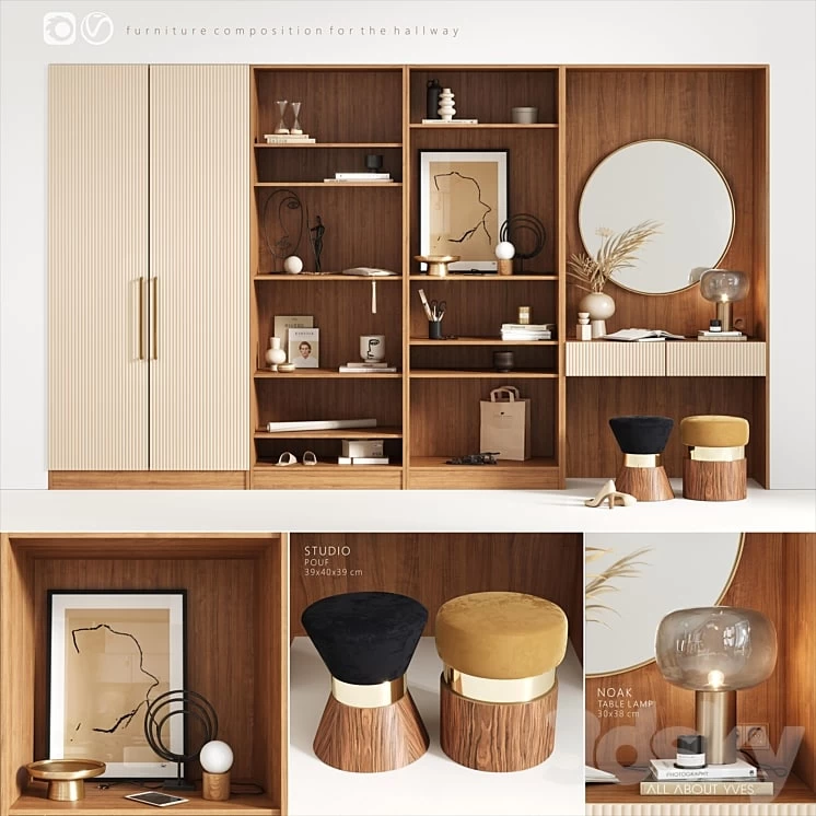 Furniture composition for the hallway