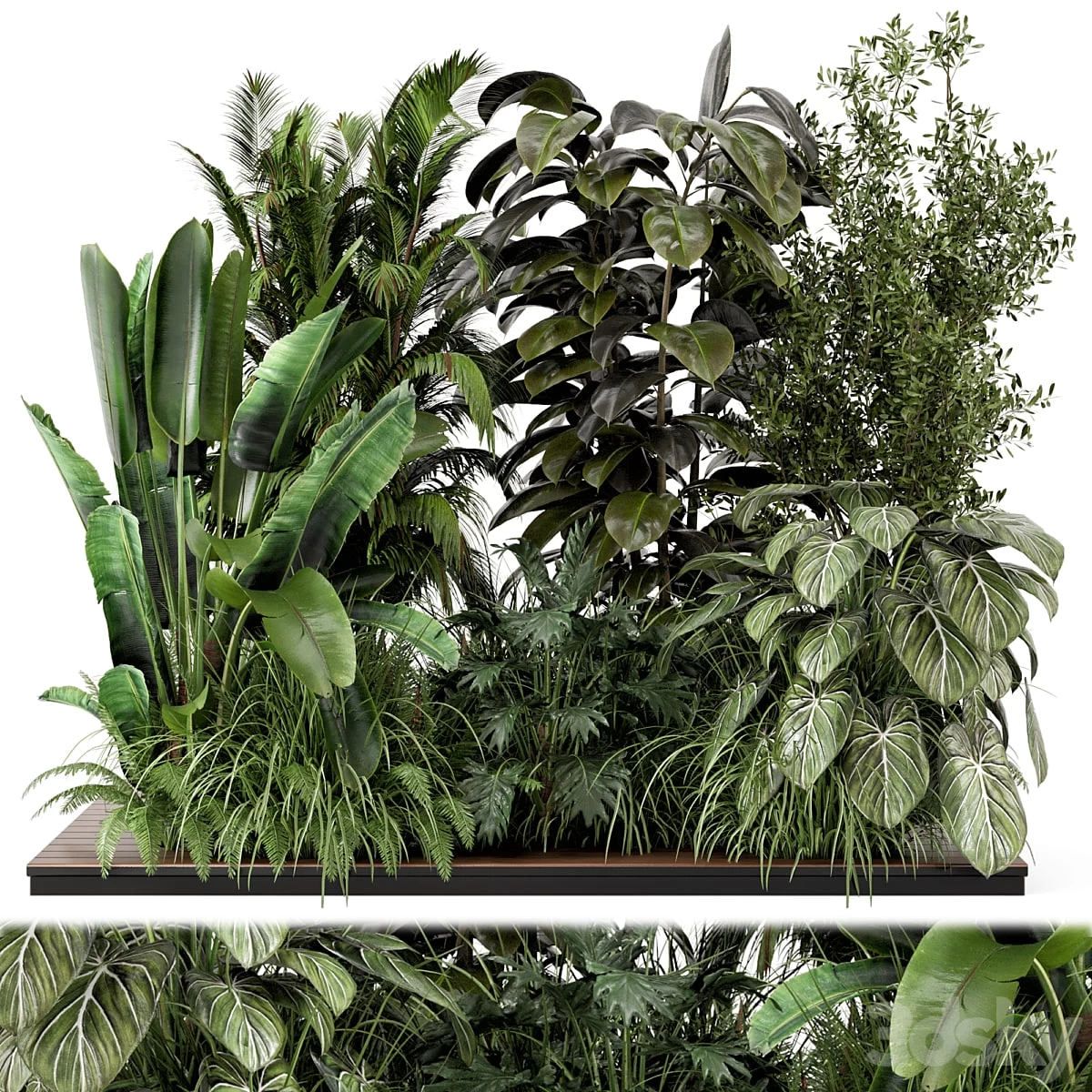 Outdoor Garden Set Bush and Tree - Garden Set 999