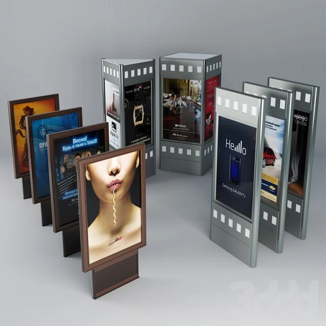 Advertising stands