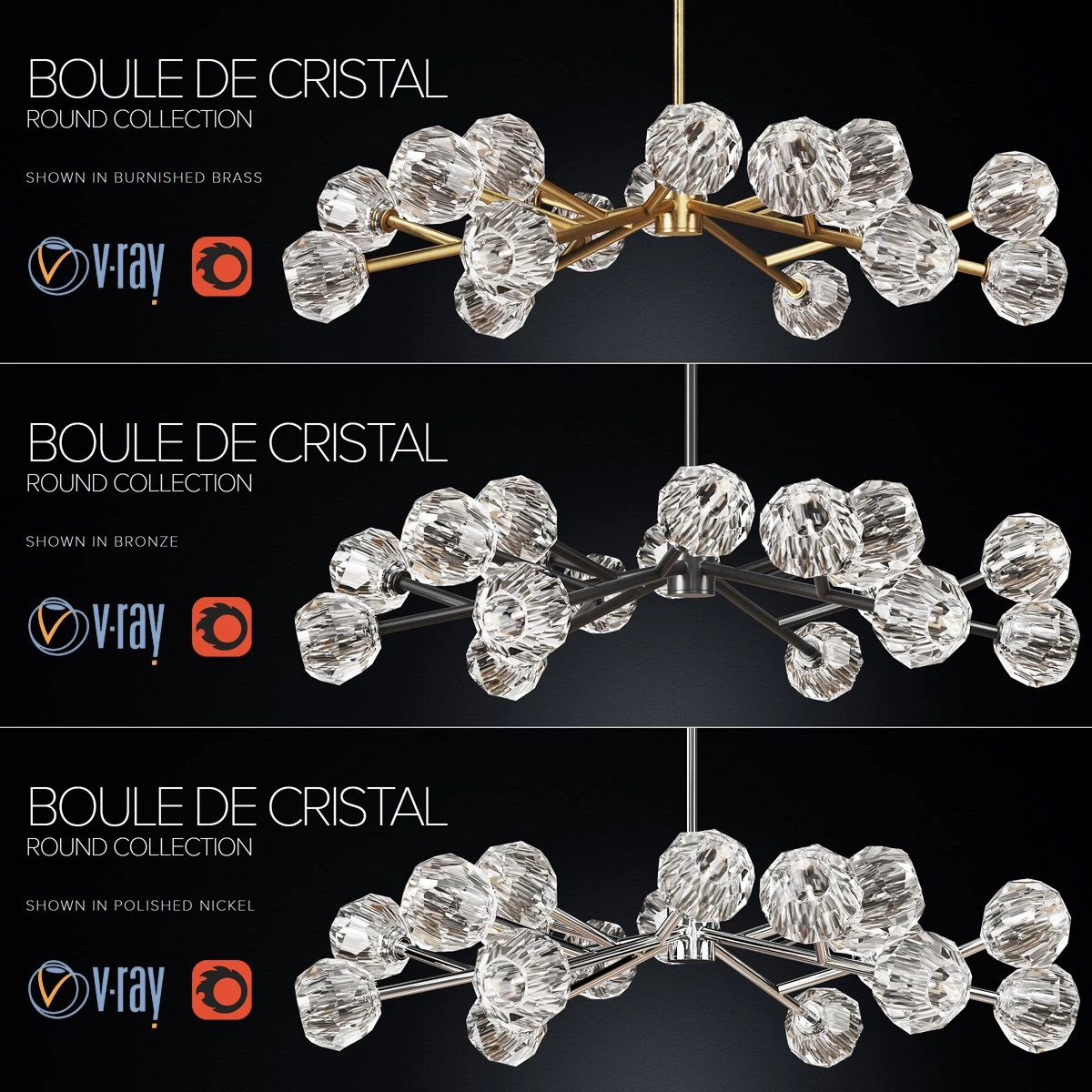 RH / BOULE DE CRISTAL ROUND COLLECTION 48