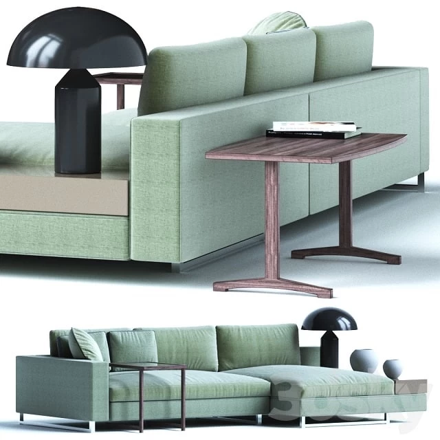 Sormani HERNEST Modular sofa contemporary fabric 3-seater