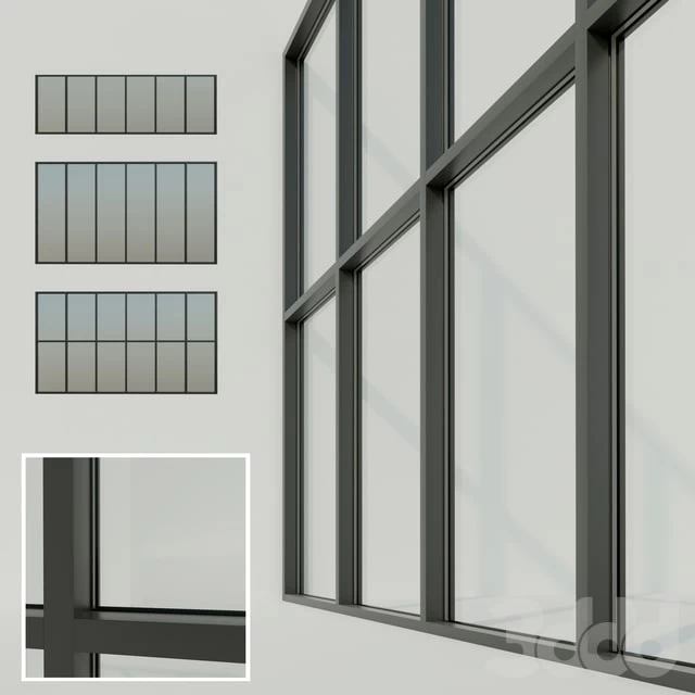Panoramic glazing. Stained glass.