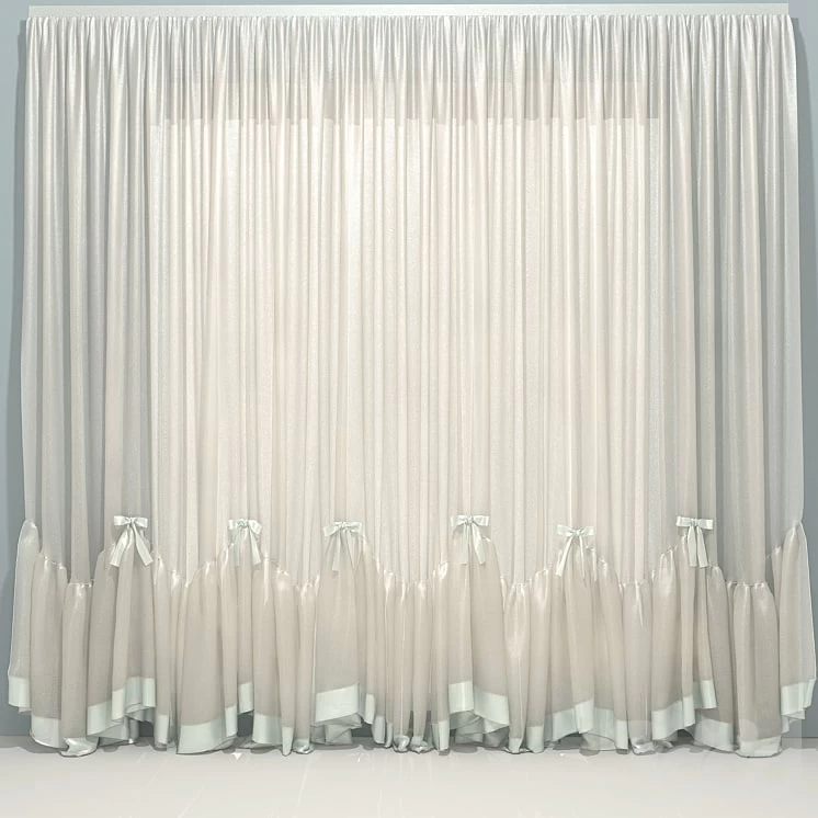Tulle with frell