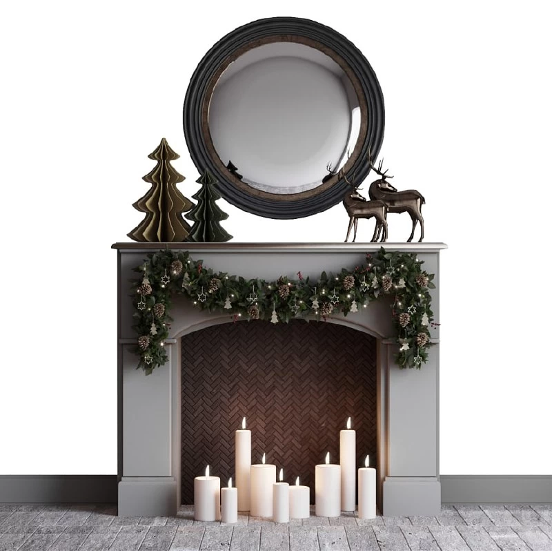 christmas mood fireplace