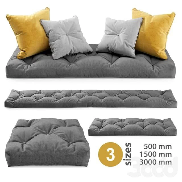 Seat cushion set 3