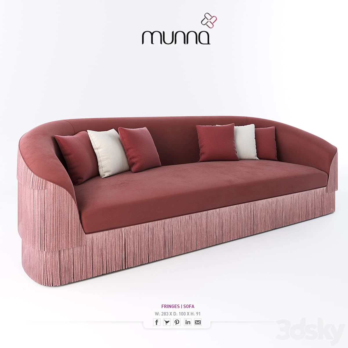 Munna Fringes Sofa