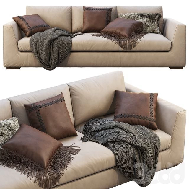 RH Modena Taper Arm Sofa