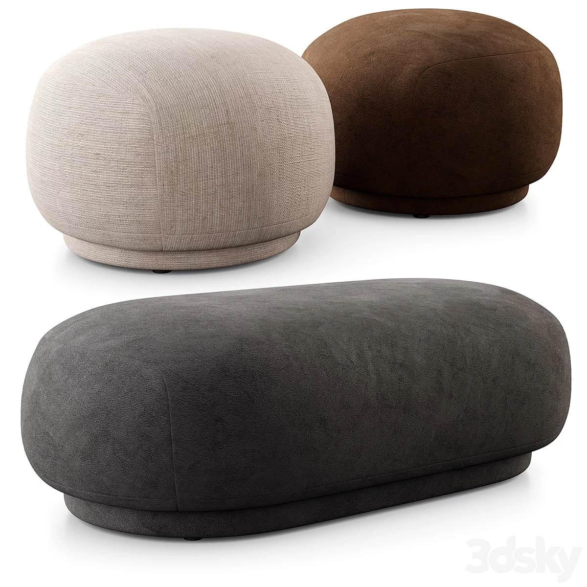 Rico Pouf And Ottoman By Ferm Living