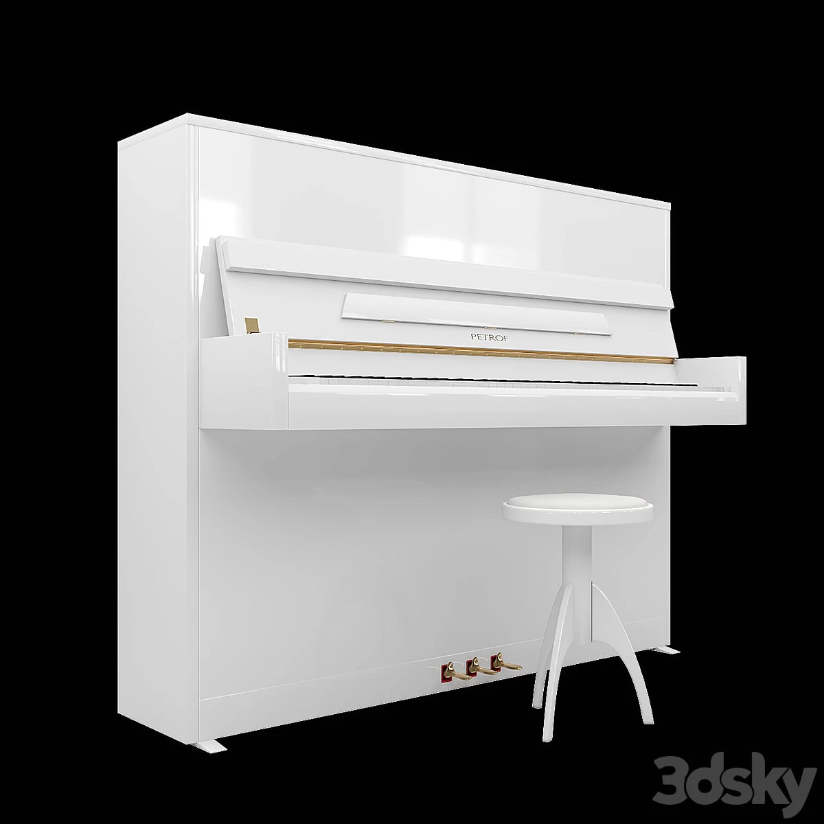 Piano PETROF P 118 S1, Piano chair Discacciati
