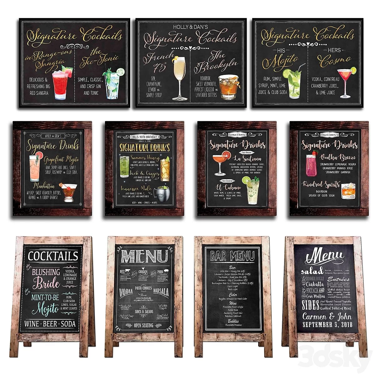 Chalkboard for cafe 1