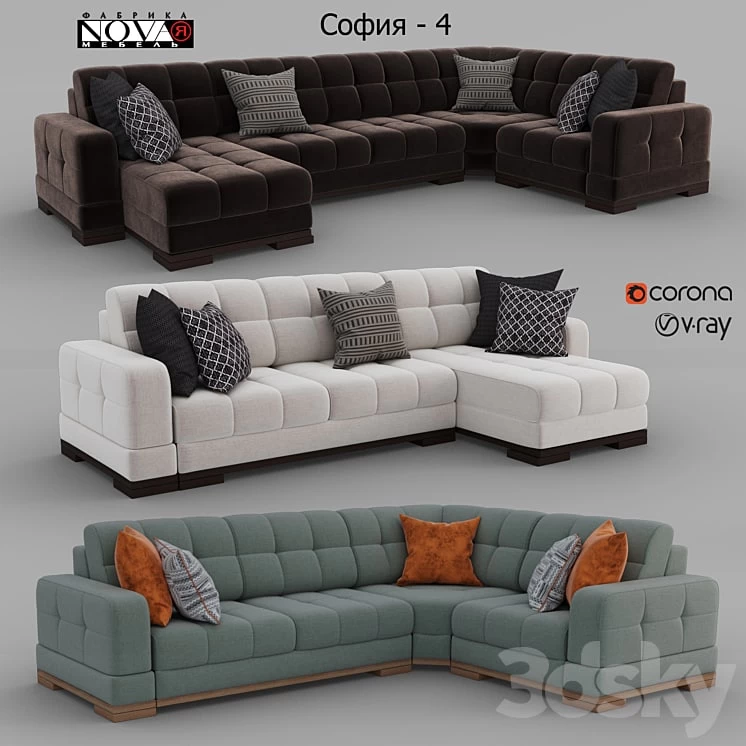 Sofas Sofia - 4 Factory NOVAYA Furniture