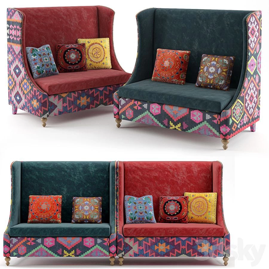 Venice Sofa 1400x850x1350h _ No Plugin