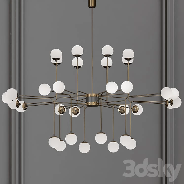 Roll & Hill Modo 10 Globe Chandelier
