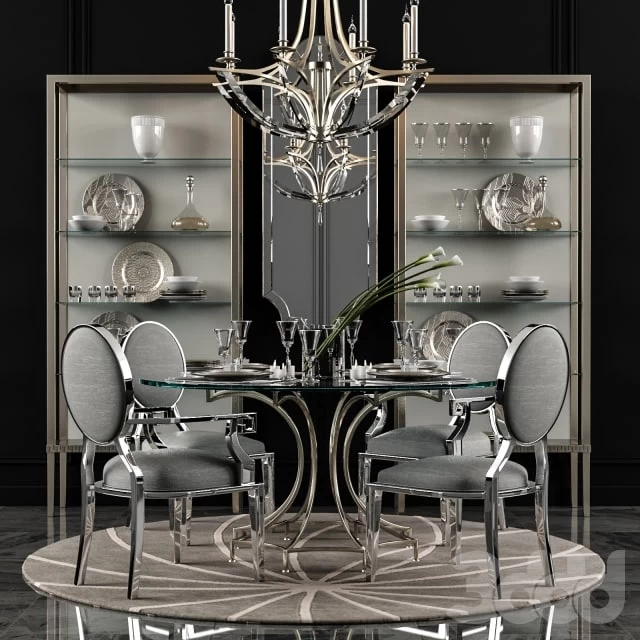 Miramont Round Dining Table (Bernhardt)