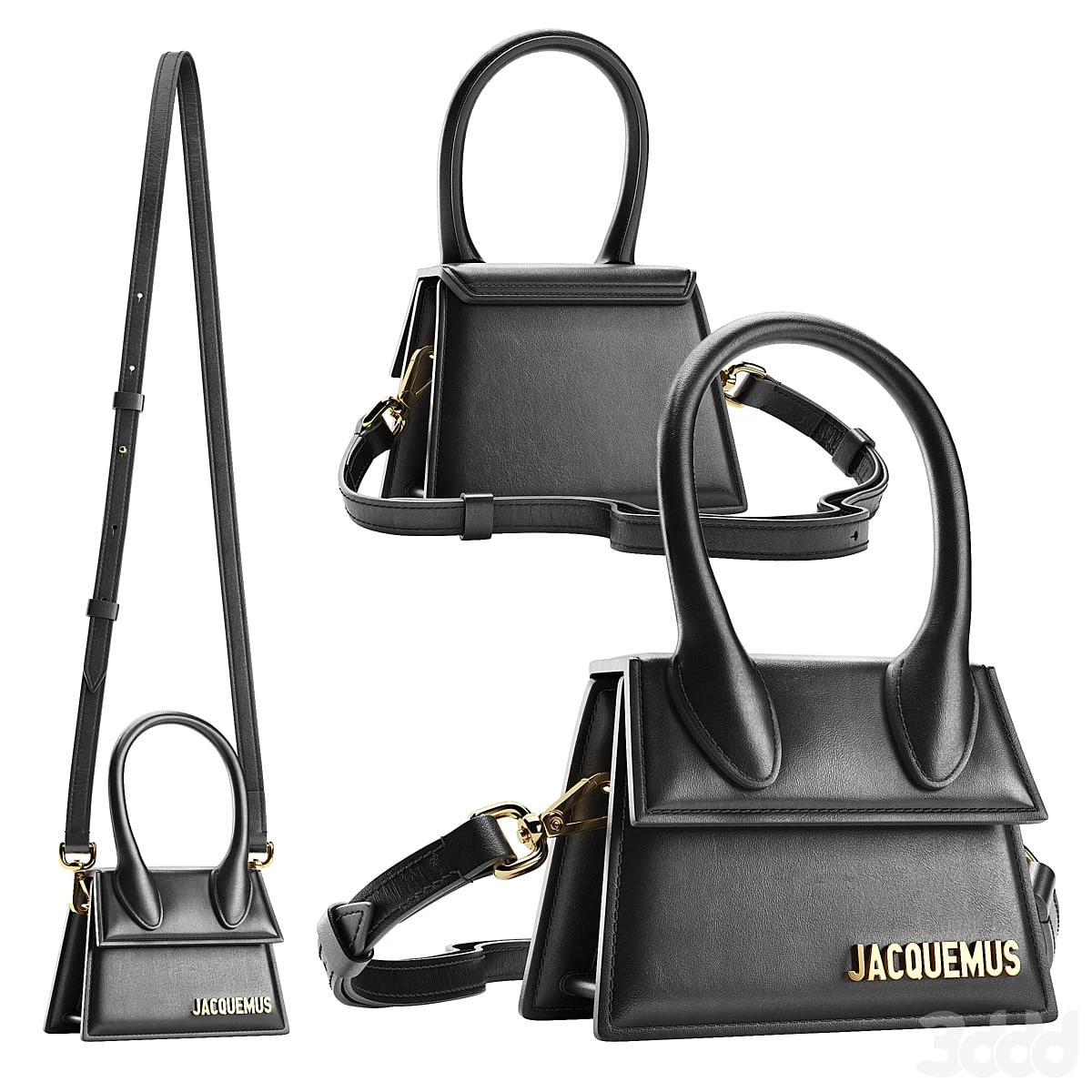 Ssence JACQUEMUS Black La Montagne Le Chiquito Clutch