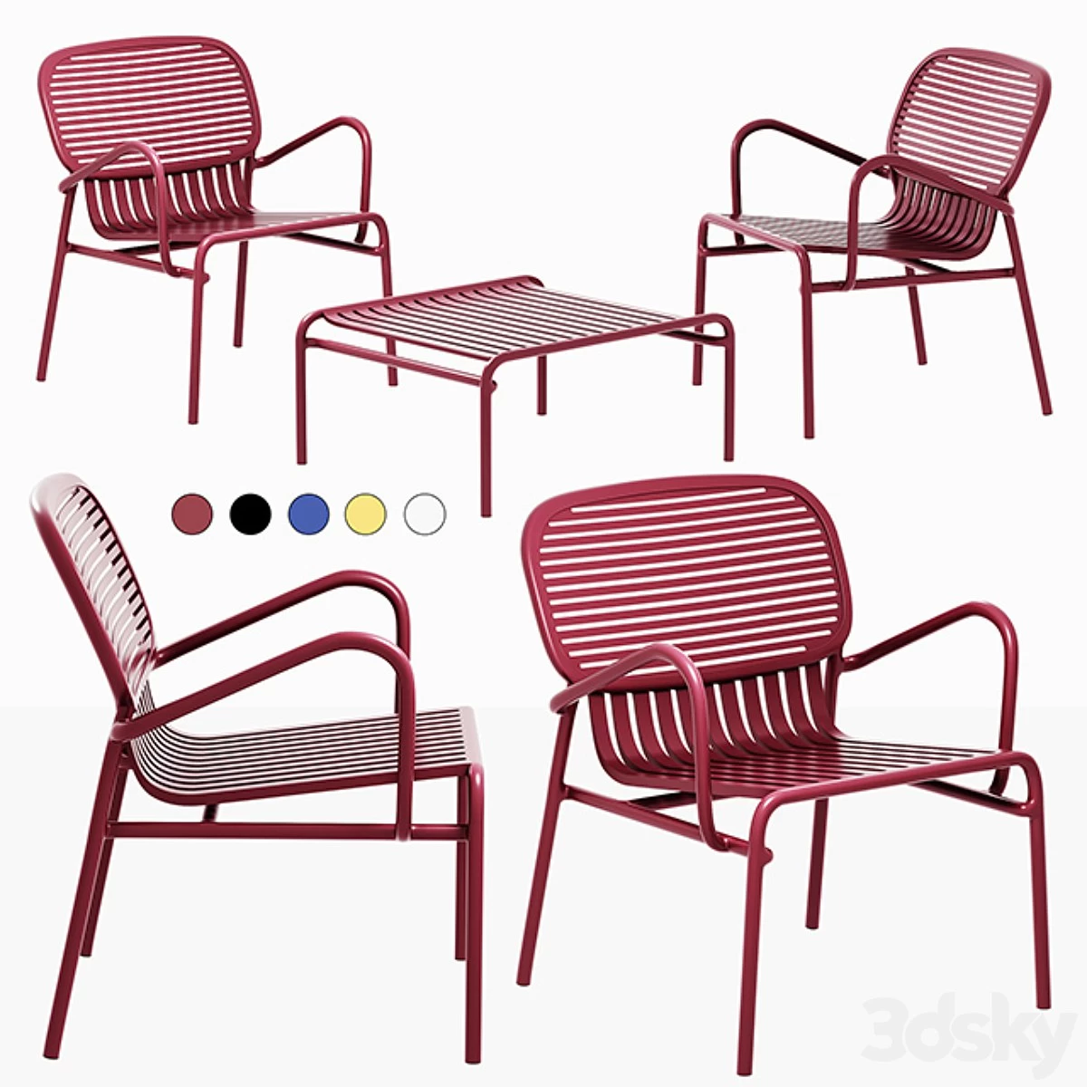 Week-End Outdoor Armchair + Outdoor Coffee Table