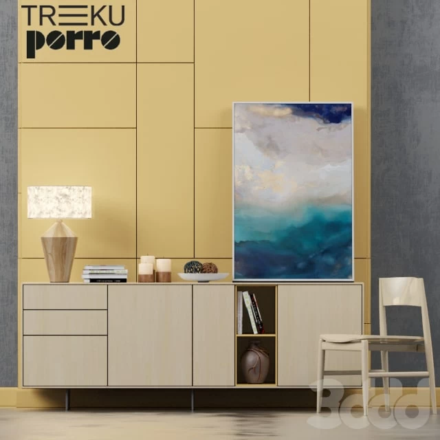 Chest Aura A3 (Treku) + Stool -Neve (Porro)