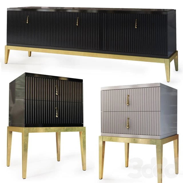 Chest / TV stand and Sidney bedside table. Nightstand, tv stand by Cavio Casa