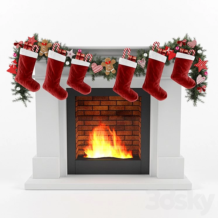 Christmas fireplace