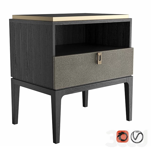 Dantone Home Glamour Bedside Table
