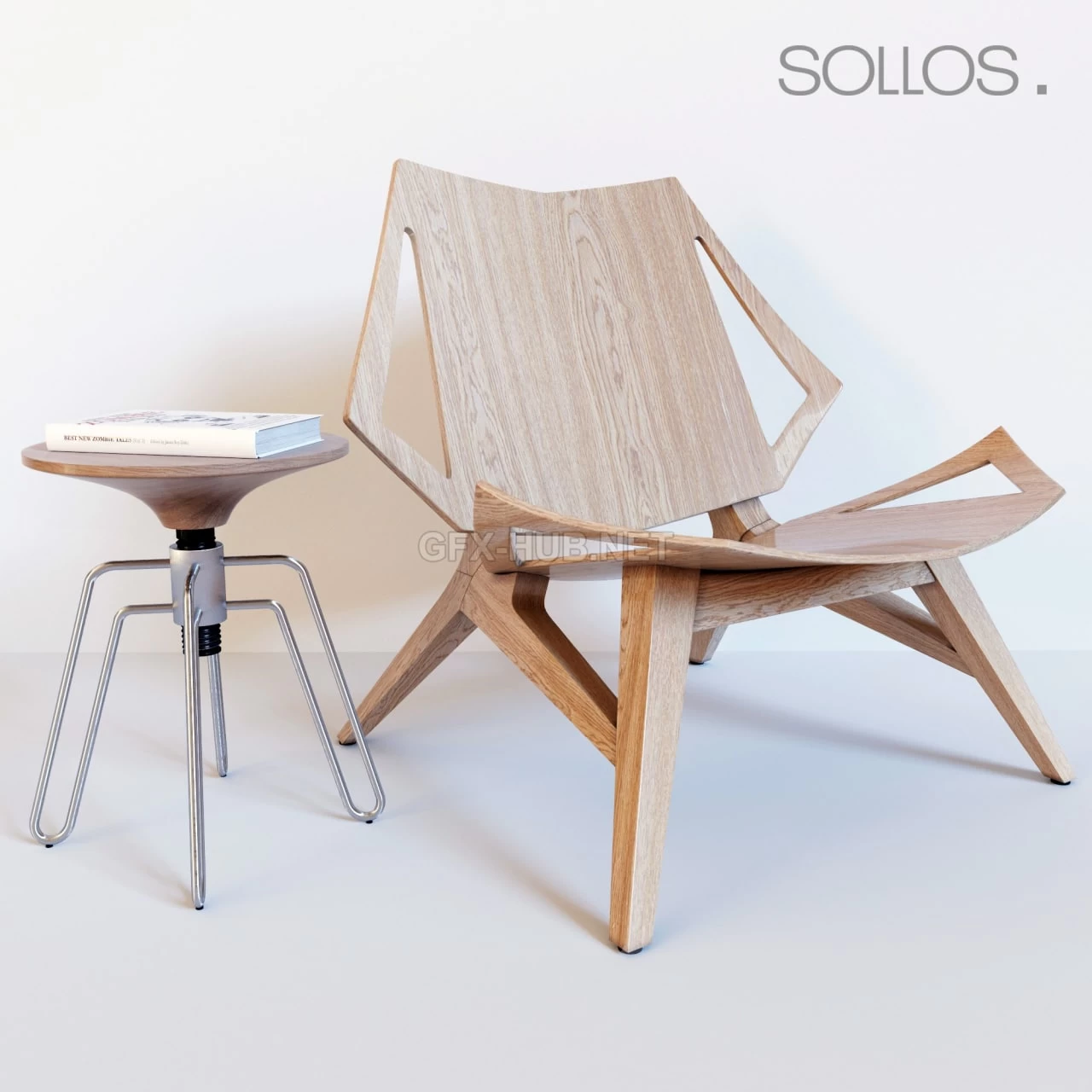 Ipanema chair & phillips stool by Jader Almeida