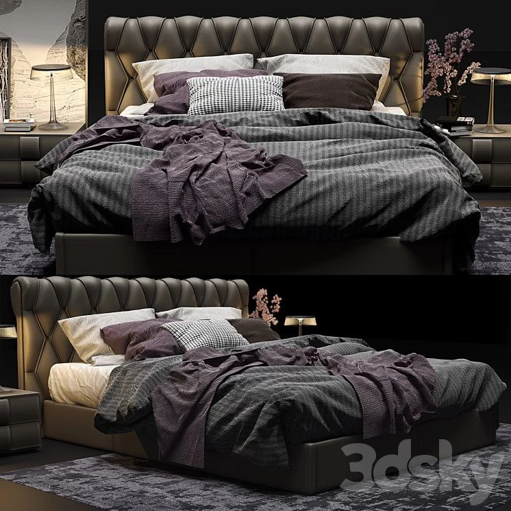 Bed Poltrona Frau Bluemoon