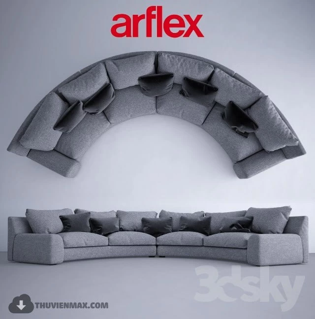 Semicircular sofa Arflex Ben-Ben