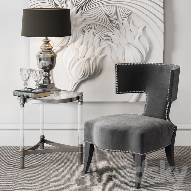 DONGHIA Klismos Upholstered Chair