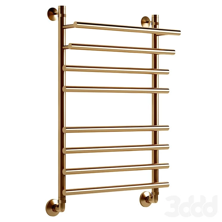 Water heated towel rail EWRIKA Medea Pr 80x50, gold