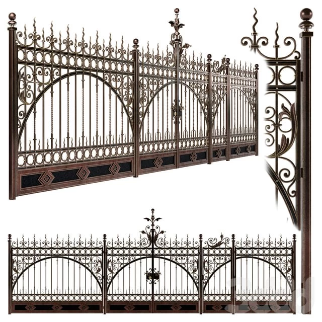 Forged gate wickets and fences N2