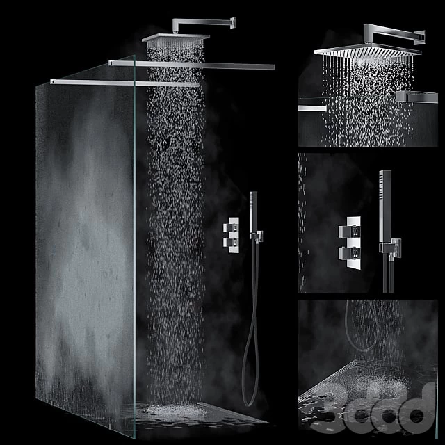 Built-in shower system Palazzani Track