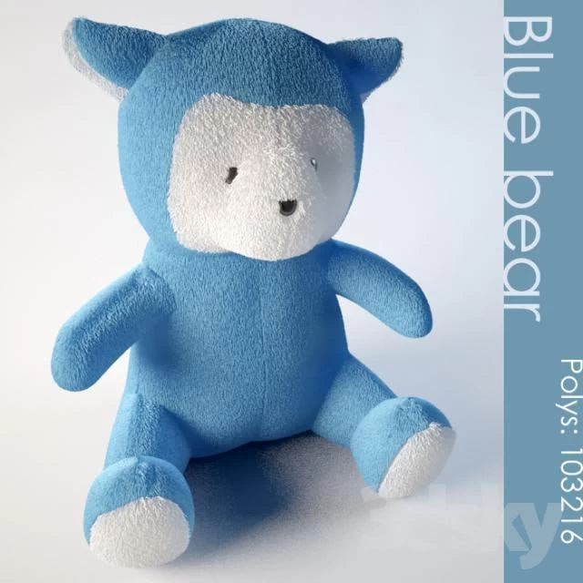 Teddy blue bear