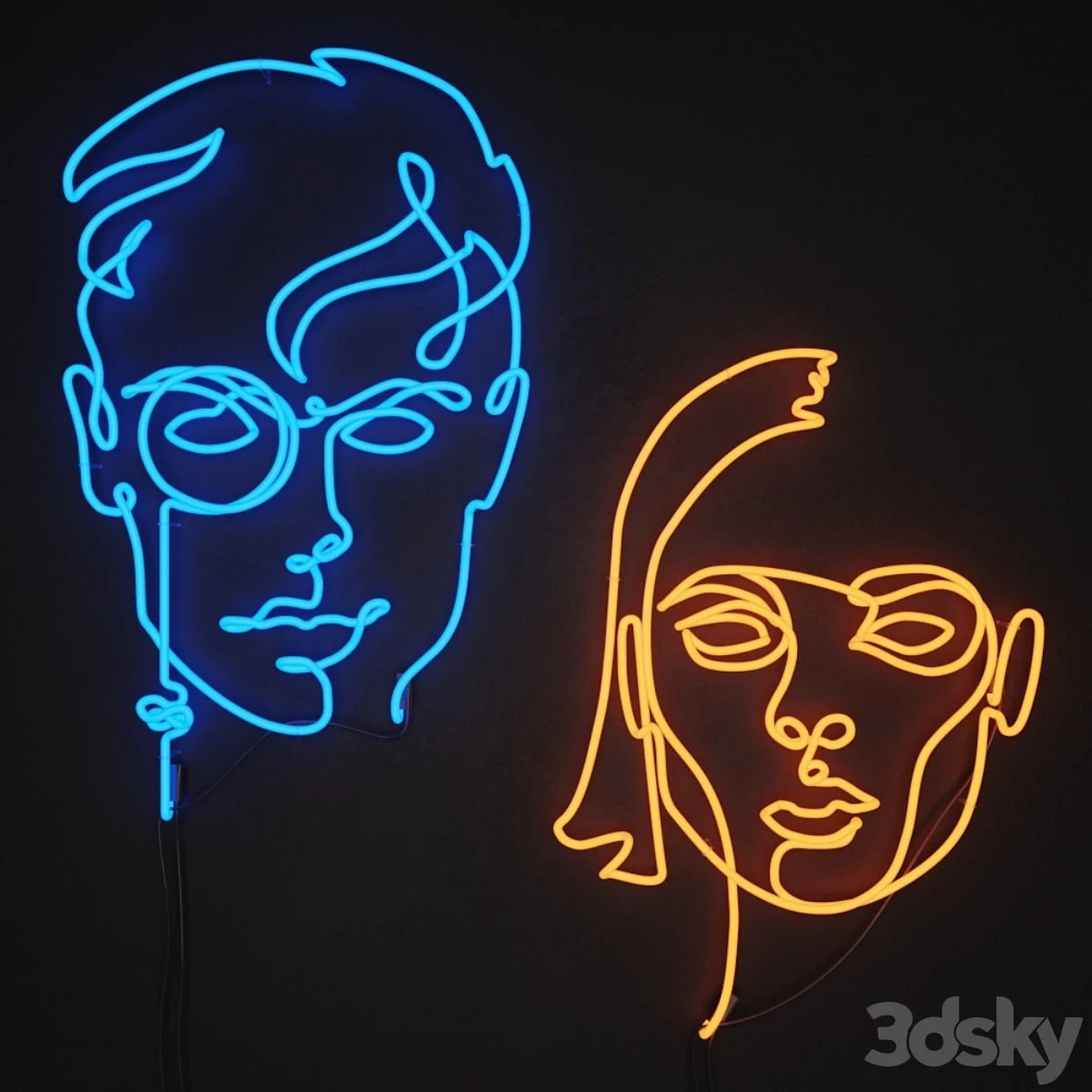 neon_set_01 man&woman