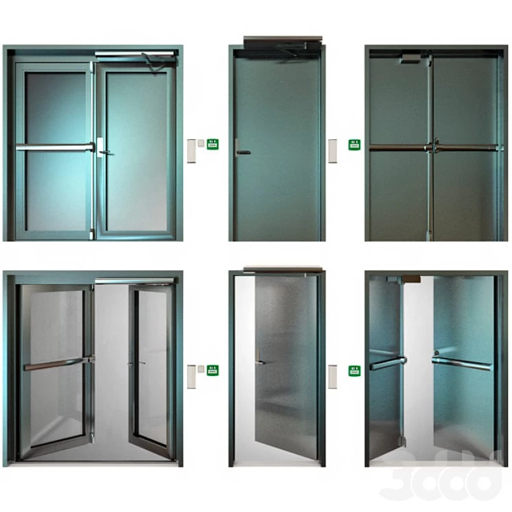 Metal fire doors