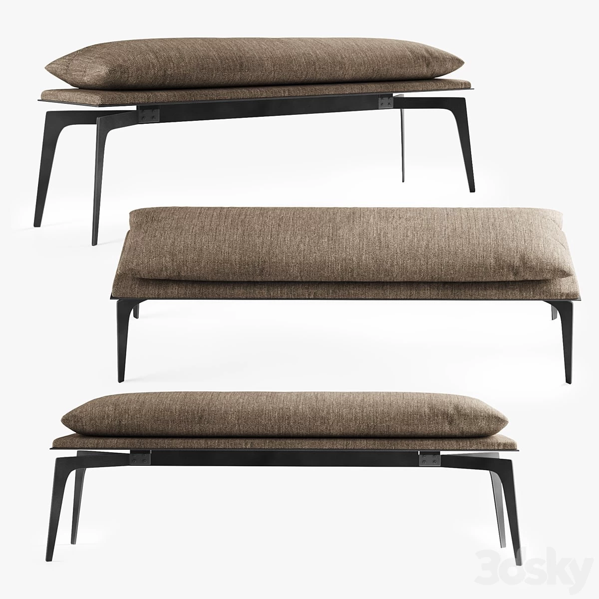 Prong bench (long) -bed