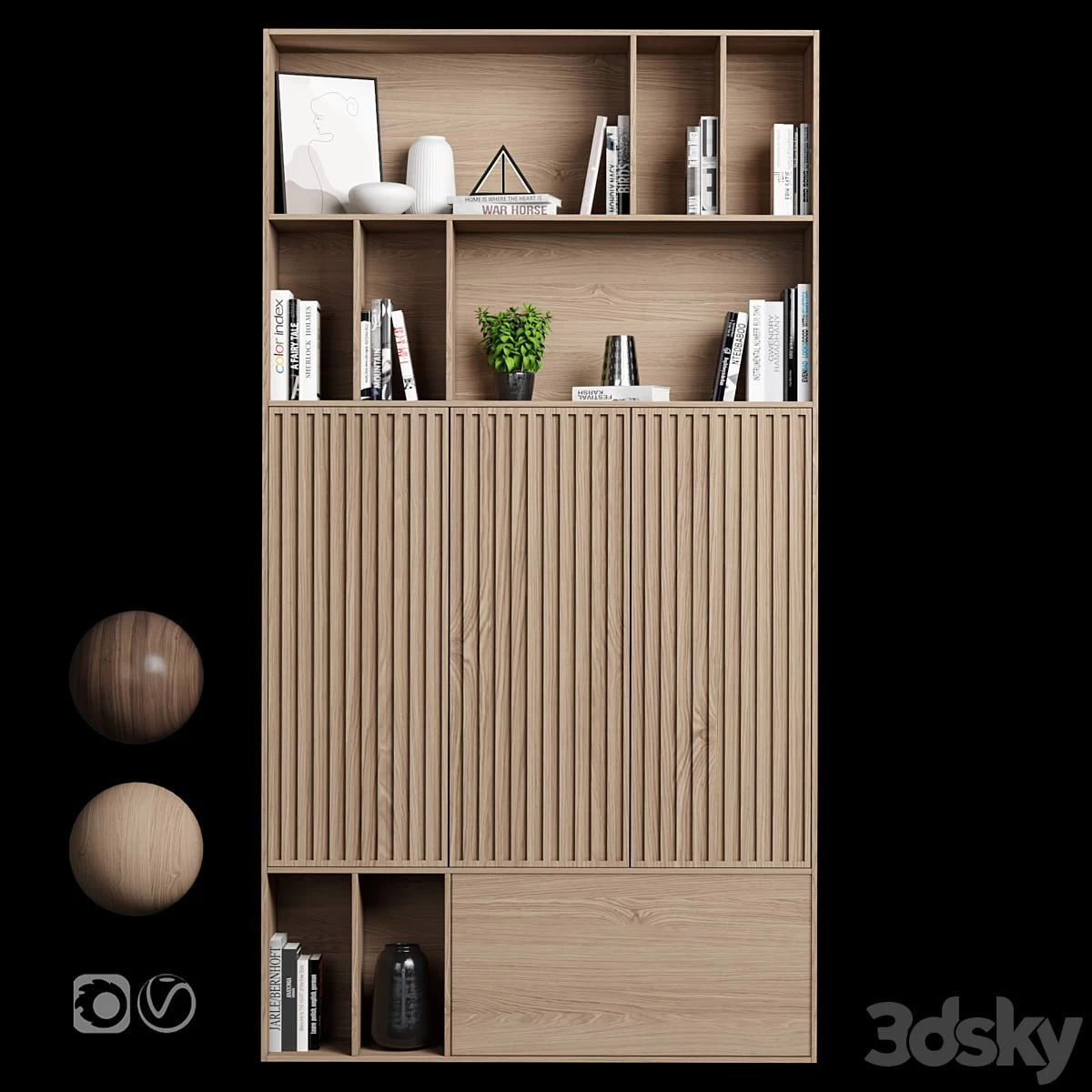 Rack and Bookcase 019